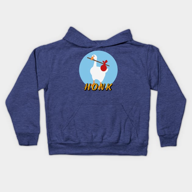 Goose Pingu Kids Hoodie by DigitalCleo